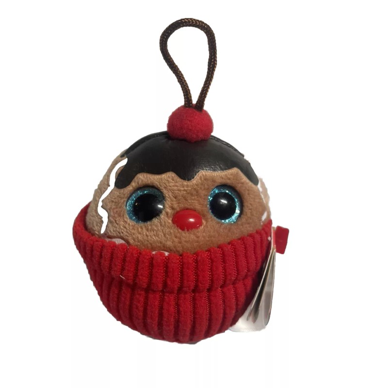 Ty Beanie Babies Coco Cupcake Plush Gingerbread Christmas Ornament 2014