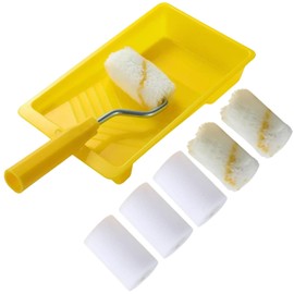 Paint Roller Set Mini Foam Paint Roller Set Small Foam Roller 6 x 5 cm Paint Roller Set + Small Paint Roller Holder Frame