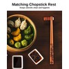 Wooden Reusable Chopsticks Gift Set – 2 Pairs with Matching