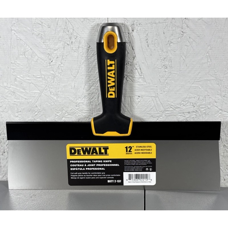 DEWALT 12" Drywall Taping Knife Stainless Steel | DEWALT |