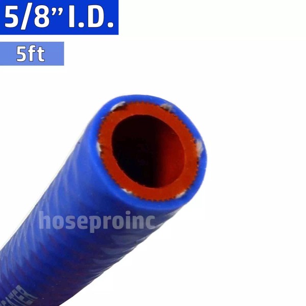 Flexfab 5ft 5/8" ID FlexFab Silicone Heater Hose 5526 Blue