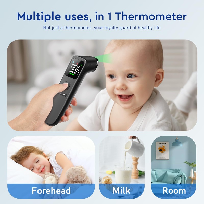 No-Touch Thermometer for Adults and Kids - Digital Forehead Thermometer