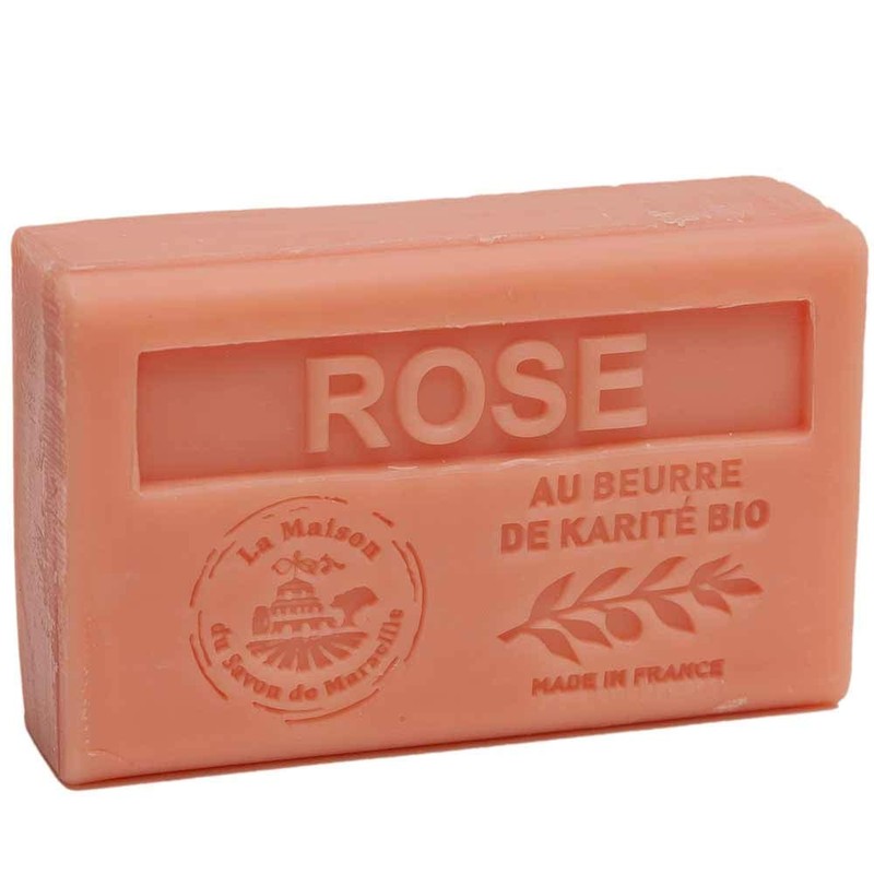 French Soap 3 x 125g - Rose - Shea Butter