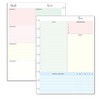 Undated Weekly Planner Inserts, Fits 9 Disc Medium Size Planners