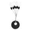 ZONAHAH 100pcs Rubber Fishing Bobber Beads Stopper 6 in 1