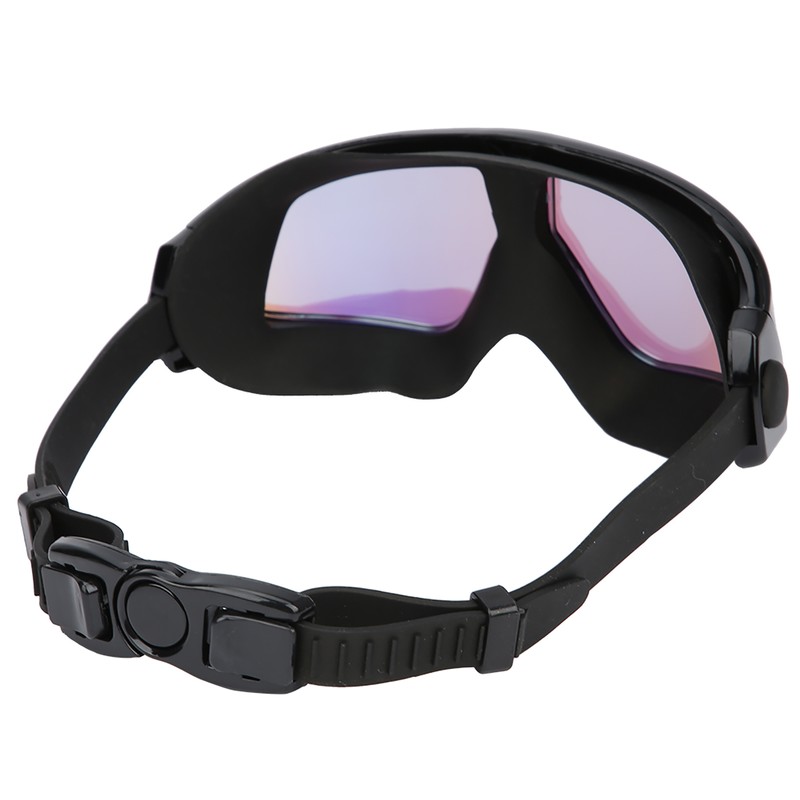 Electroplated Large Frame Swim Goggles Anti Fog Silicone Swimming High