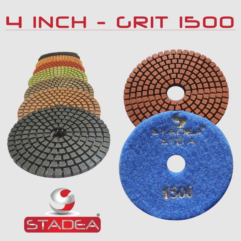 Granite Wet Diamond Polishing Pads 4 Inch for Marble Concrete