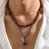 Puka Shell Necklace Men Seashell Choker necklaces for Men Beaded