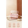 Squishy Dot Clear Cosmetic Storage Organizer, 3-Compartment Transparent Multi-Functional Bathroom