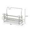 Kloahmo 304 Stainless Steel Rustproof Kitchen Sponge Holder - Suction