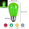 Minsily 15 Pack S14 LED Bulbs Green Christmas Led Replacement