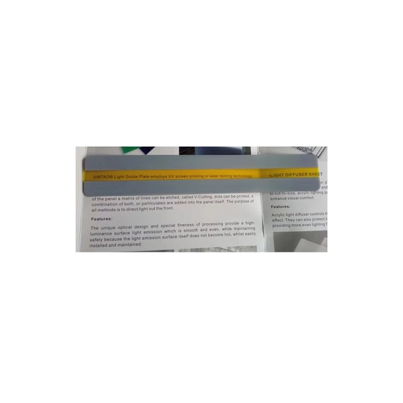 12 Pieces Yellow Guided Reading Strips Overlay Hightlight Bookmarks Help