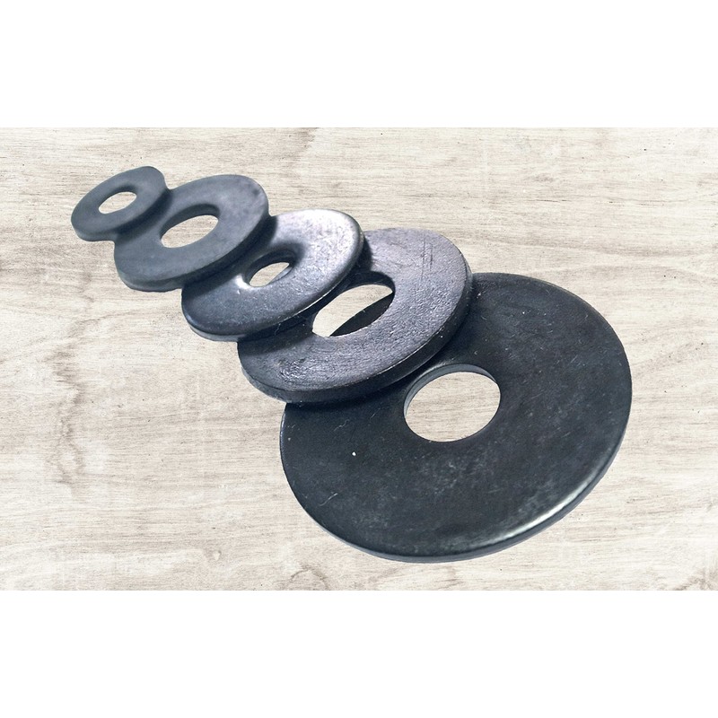 Black Stainless Steel Penny Washers Blackened Washer (10, M6 x