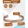 MagVIVACE Pure Copper Bracelet for Women, Magnetic Braid Bracelets with