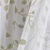 Lush Decor Linen Button Botanical Garden Window Curtain (Single) 84"