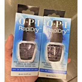 OPI RAPIDRY Top Coat- Quick Dry Top Coat 0.5oz/15ml - 2 pcs