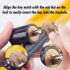 CARTMAN Vehicle Steering Wheel Lock, Car Anti-Theft Yellow