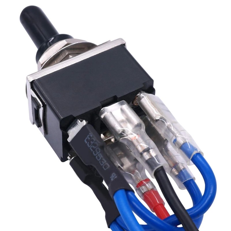 TWTADE Latching Toggle Switch With Wires For Dc Motor Polarity