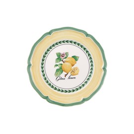 Villeroy und Boch French Garden Valence Frühstücksteller, 21 cm, Premium Porzellan, Weiß/Bunt