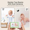 BOIFUN Split Screen Video Baby Monitor, 2 Cameras, Phone APP