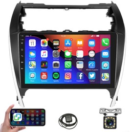 Car Radio Stereo for Toyota Camry 2012 2013 2014, Rimoody Android 13 10.1 inch Touch Screen GPS Bluetooth WiFi FM Radio Mirror Link Head Unit + Backup Camera