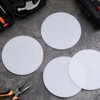 Sasylvia 4 Pcs White Round Hdpe Disc Sheet 6" Diameter