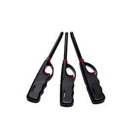 3 Pack BBQ Grill Lighter Casings Refillable Butane Gas Candle Fireplace Kitchen Stove Long