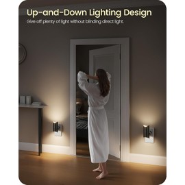 Night Light Plug-in with Auto Dusk-to-Dawn Sensor, Stepless 0-100LM Dimmable LED Night Light for Bedroom Kitchen Hallway Stair with AU Plug, Soft Warm 3000K Eye-Friendly (2 Pack)