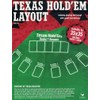 Texas hold'em tabletop playing felt layout