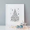 Christmas Tree Stencil - Laser Cut Reusable Template - Perfect
