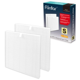 Flintar C545 True HEPA Replacement Filter S, Made in TAIWAN, Compatible with Winix C545 Air Purifier, S Filter 1712-0096-00, H13 Grade True HEPA Filters Only (2 HEPA)