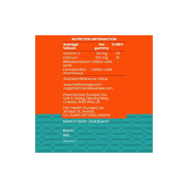 Haliborange Adult Gut Health - 30 Strawberry Gummies (Pack of