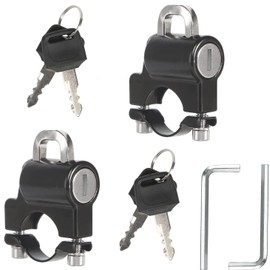2 Pcs Motorcycle Helmet Lock - Secure & Durable Bike Handlebar Lock for Scooters, Motorbikes & Electric Bikes, Fits 22-28mm Tubing,Essential Motorcycle Accessories & Safety Gear