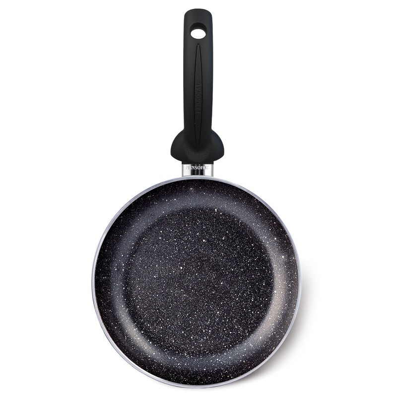 Pensofal Biostone Bratpfanne, hoch, Durchmesser 20 cm, Schwarz