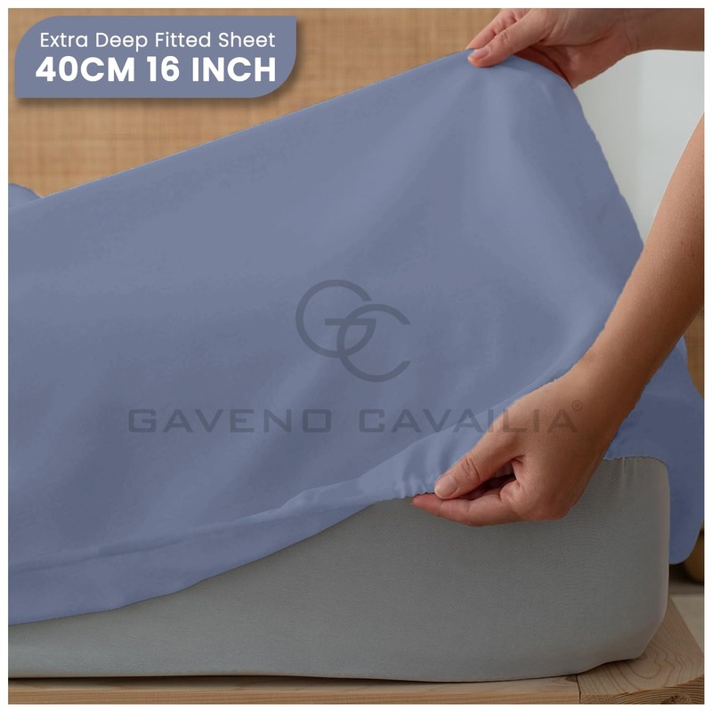 GC GAVENO CAVAILIA Easy Care Percale Extra Deep Fitted, Luxury