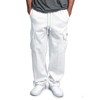 G-Style USA Men's Solid Fleece Heavyweight Cargo Pants FL77 -