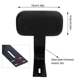 Bike Backrest Support,Electric Bicycle Rear Passenger Seat Backrest with Metal Support E-bike Safety Rest Rear Support