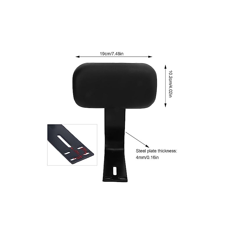 Bike Backrest Support,Electric Bicycle Rear Passenger Seat Backrest with Metal