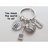 Food Server, School Lunch Serving Staff Appreciation Keychain, World Globe