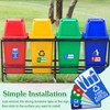 KFHENSOMR Recycle Stickers for Trash Bins 6Pcs Self-adhesive Trash and