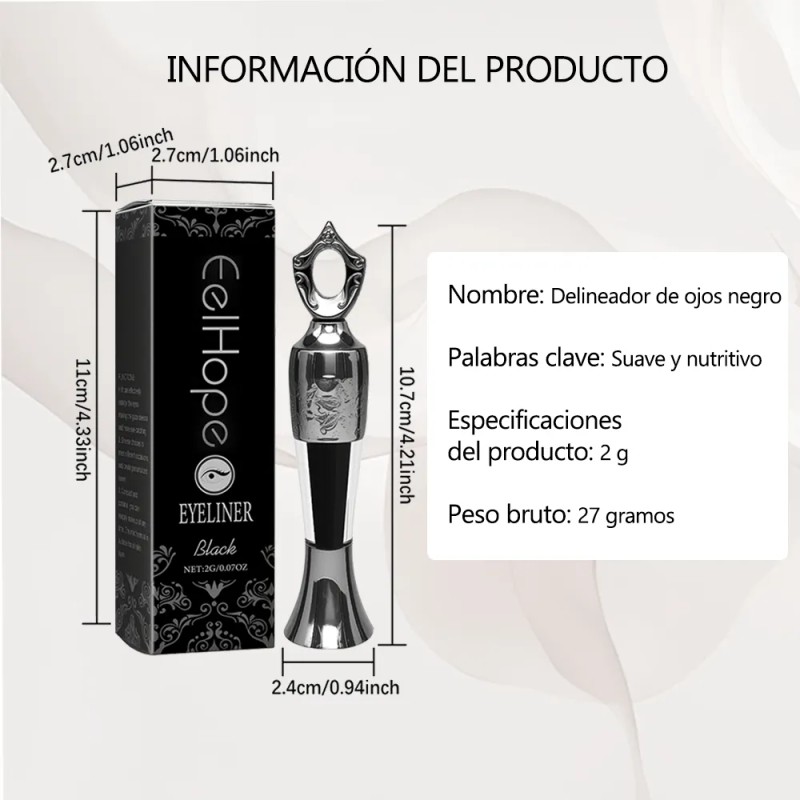 Delineador De Ojos Resistente Al Agua Y De Larga Duración