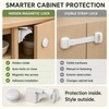 Magnetic Child Safety Cabinet Locks with Adhesive Drawer Latches