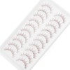 outopen 10 Pairs Brown Lashes Clear Band Brown Manga Lashes