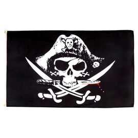 AZ FLAG - Pirate Deadman Chest Triconner Flag - 2x3 Ft - 100D Polyester Pirates Banner with Two Metal Grommets - Fade Resistant - Vivid Colors - 2' x 3' Feet - 90x60 Cm