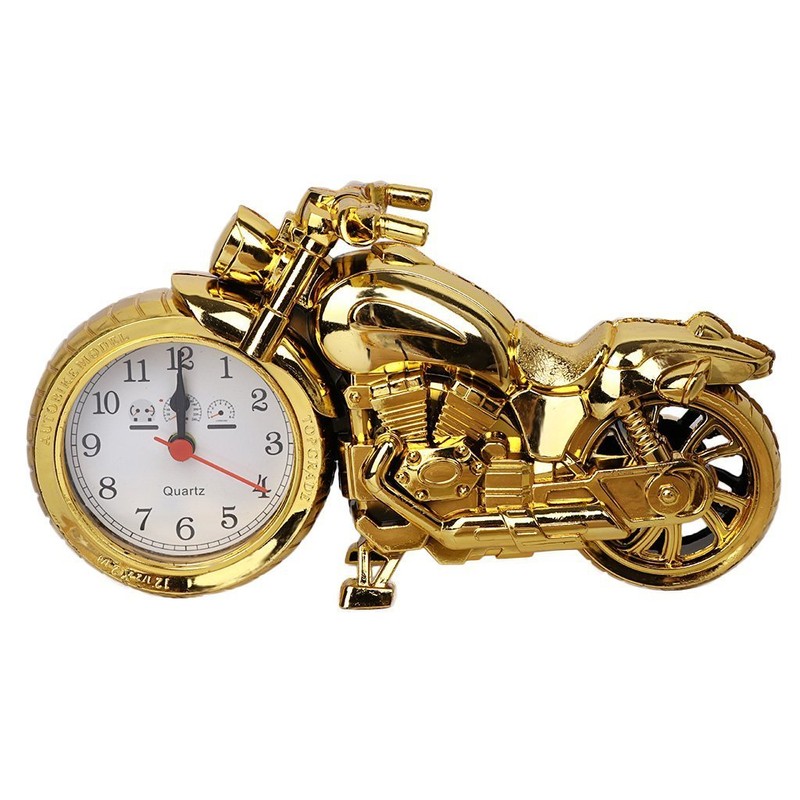 Gearmax Retro Motorcycle Style Students Alarm Clock Desk Time Clock