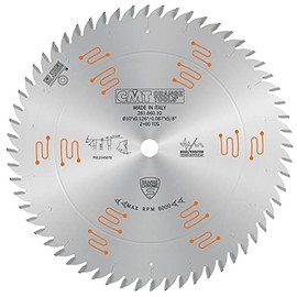 CMT 281.660.10 Orange Chrome Heavy-Duty Multi Purpose Blade 10" x T60 TCG,D 10 254mm | T 60 | B 5/8 | K .126 | P .087