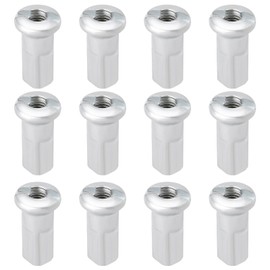 The Lord of the Tools 80pcs Bicycle Spoke Nipples 2.6mm Mountain Bike Spoke Nipples Wheel Spoke Nipples for Bicycle Motorcycle Electric Vehicle 13mm/12g Silver