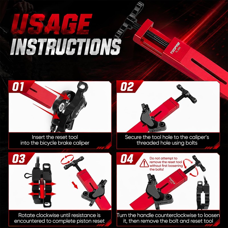 Piston Press Tool for SRAM Brake Caliper, Bike Hydraulic Disc