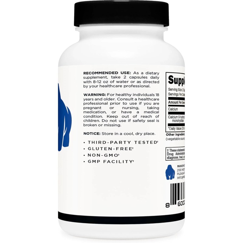 Primal HMB (1000mg, 120 Capsules) | Athlete Formula, Gluten-Free, Non-GMO,...