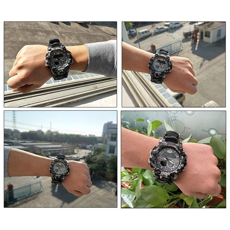 Survival Military Digital Watch,Outdoor Camping Survival Watch Multi Functional Bracelet